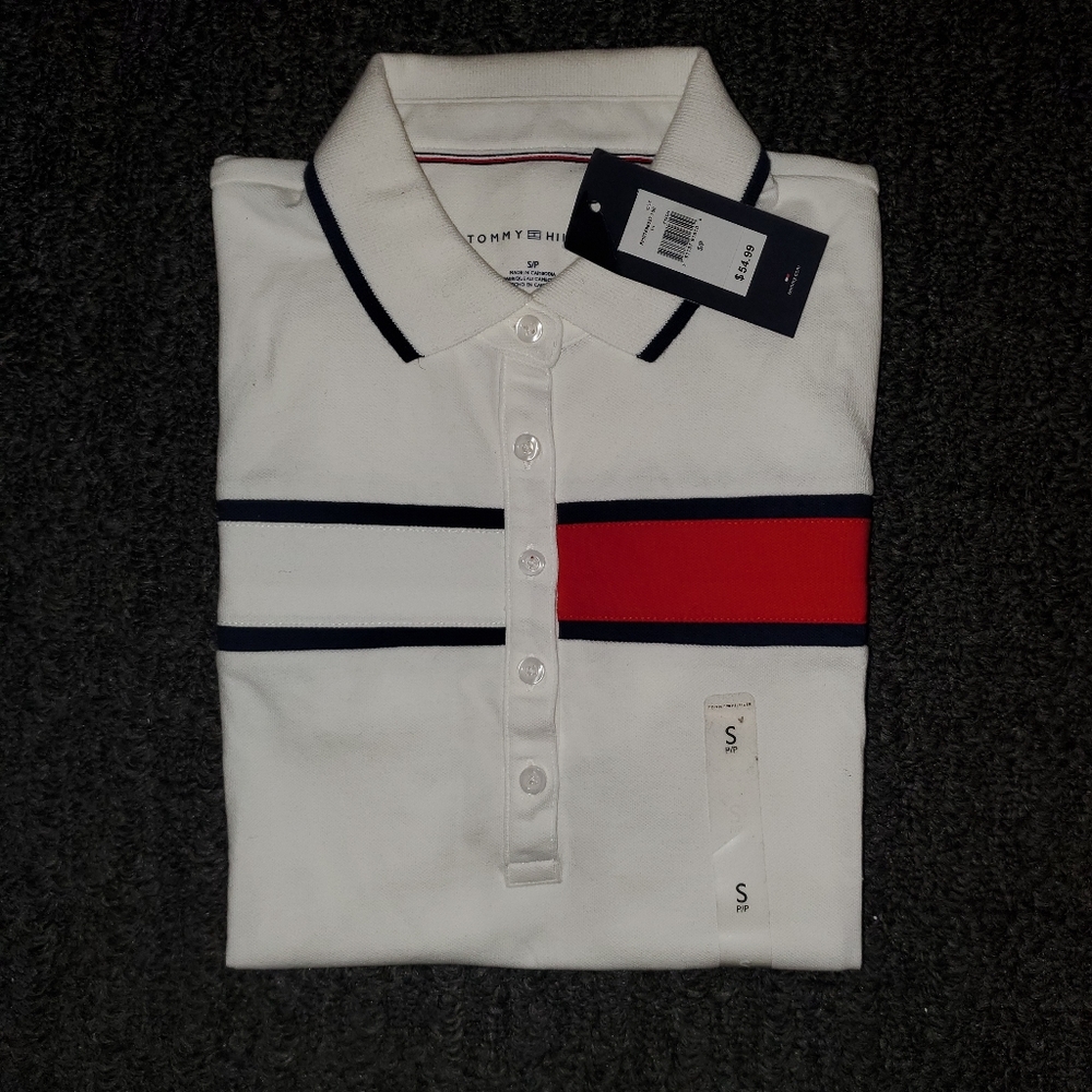 White Tommy Hilfiger polo